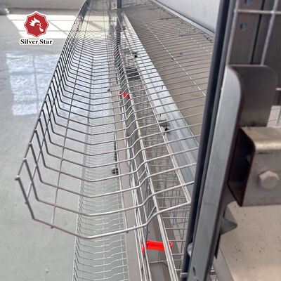 Hot Dip Galvanized Steel H-Type Layer Battery Cage System for Commercial-Scale Poultry Farms with High Capacity 20000+ Birds and Full Automation