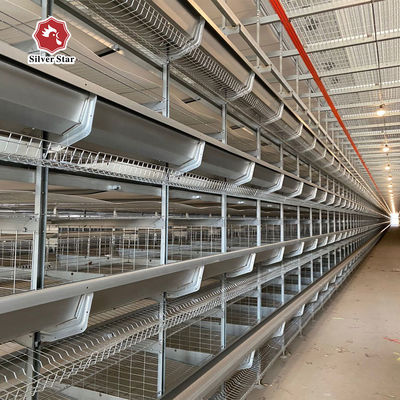 Automatic Poultry Farm Equipment High-Density H-Type Layer Battery Chicken Cage System for Egg Production Farm