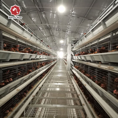 Klatka dla kur niosek typu H o 20-letniej żywotności dla 54-216 kur w 3-8 rzędach