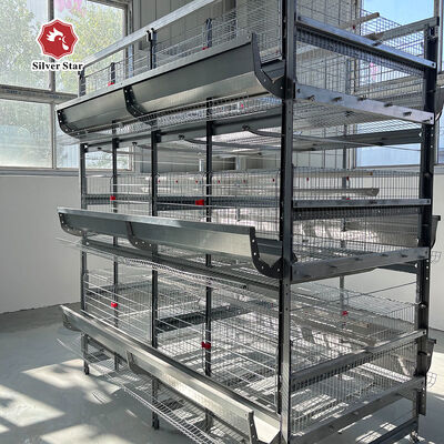 Automatic H-Type Layer Battery Cage System for Mega Farms Factory-Direct Commercial H-Type Layer Cage for Poultry Farm